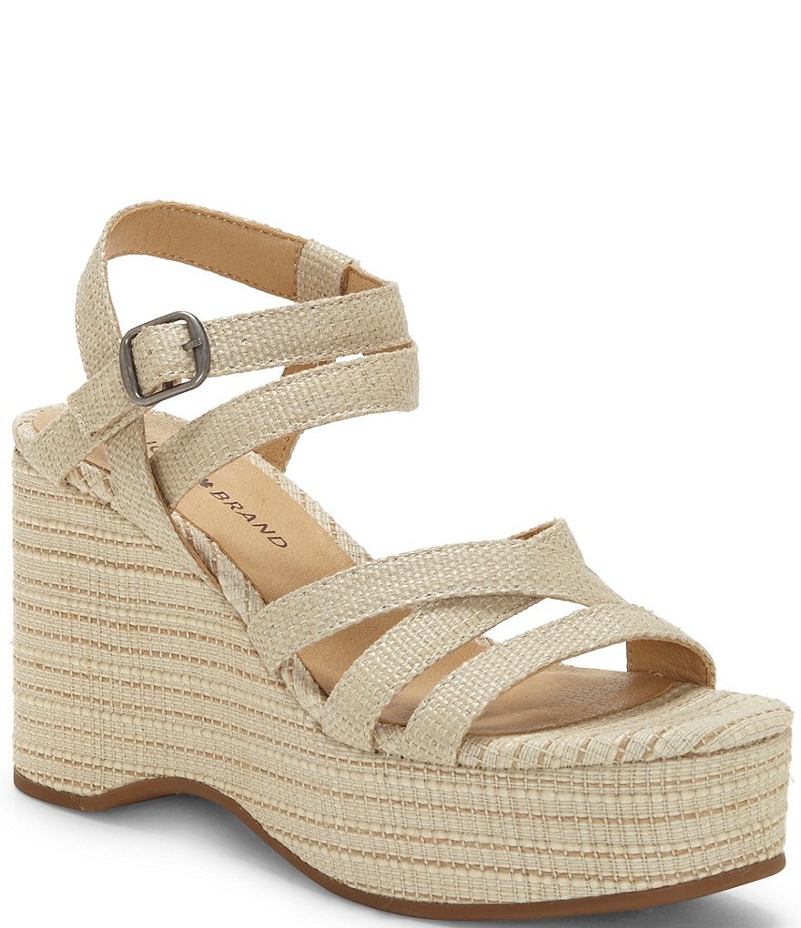 Lucky Brand Carlisha Woven Platform Wedges