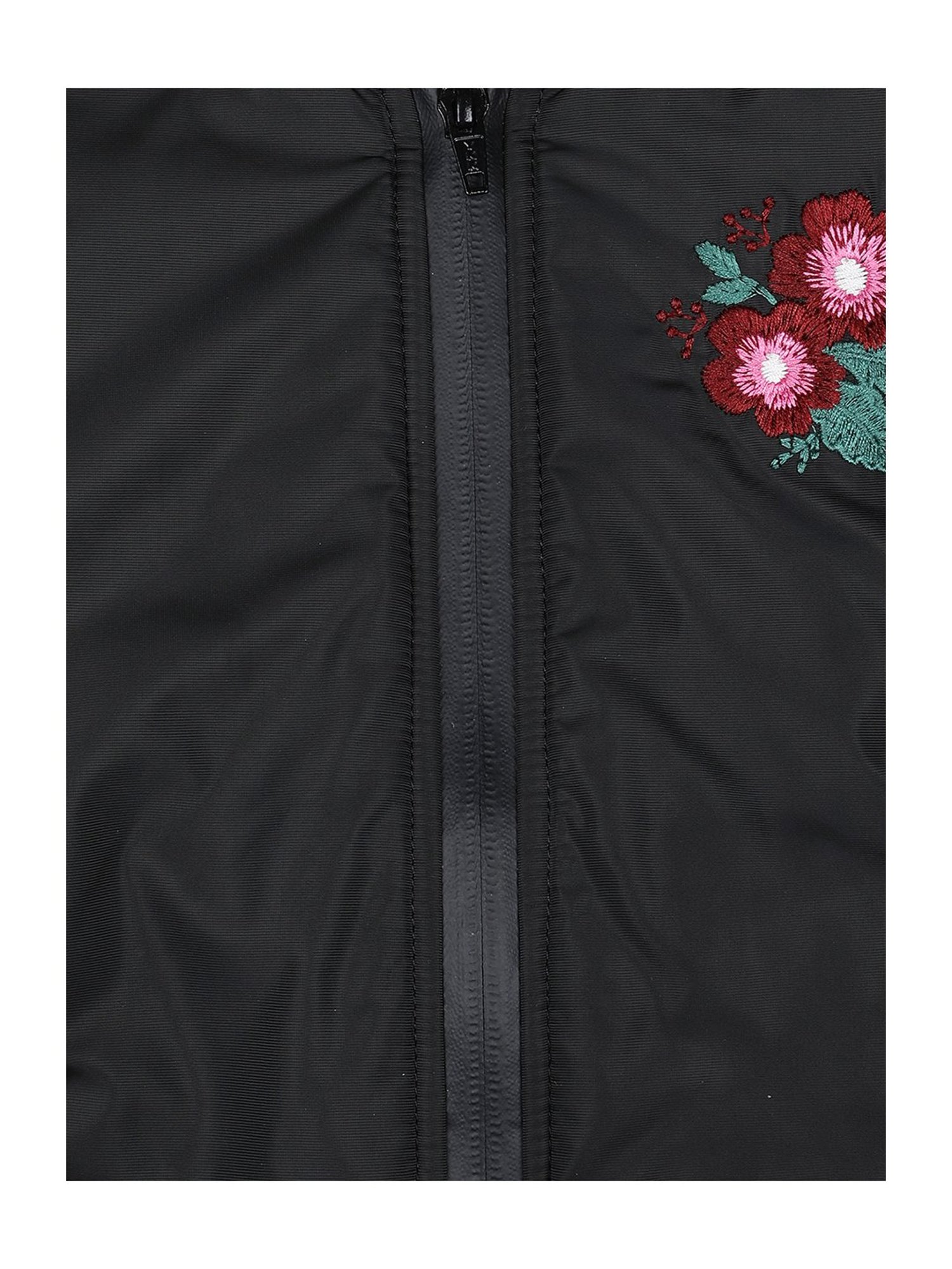 Blue Giraffe Kids Black Embroidered Jacket