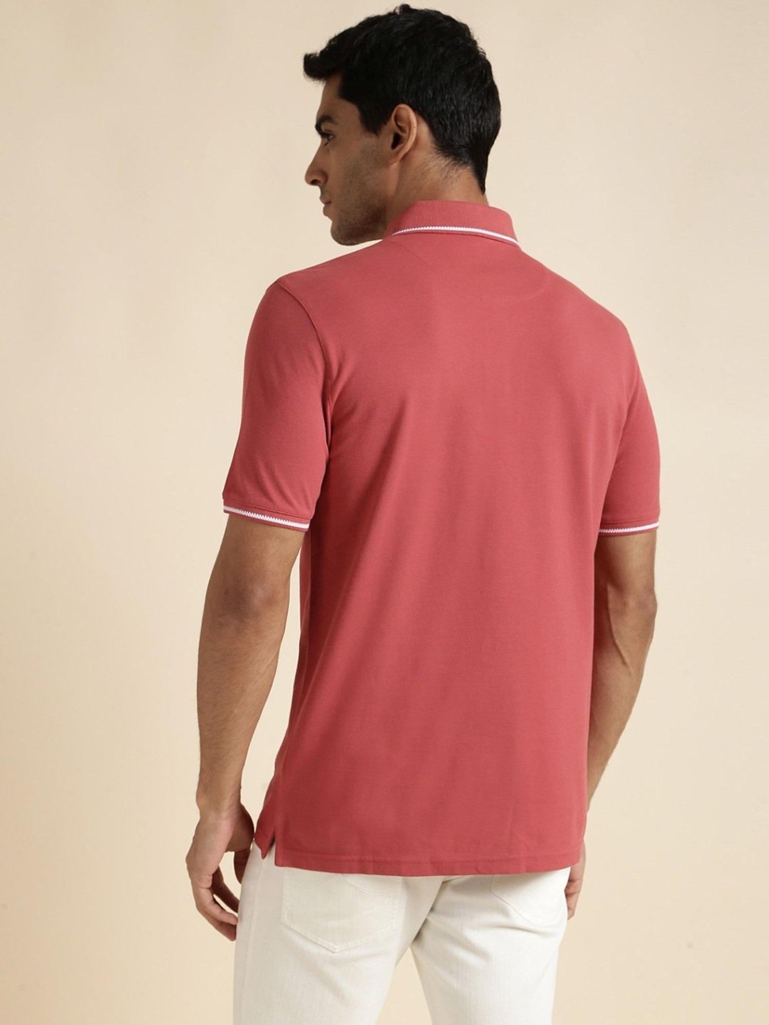 Andamen Red Regular Fit Polo T-Shirt