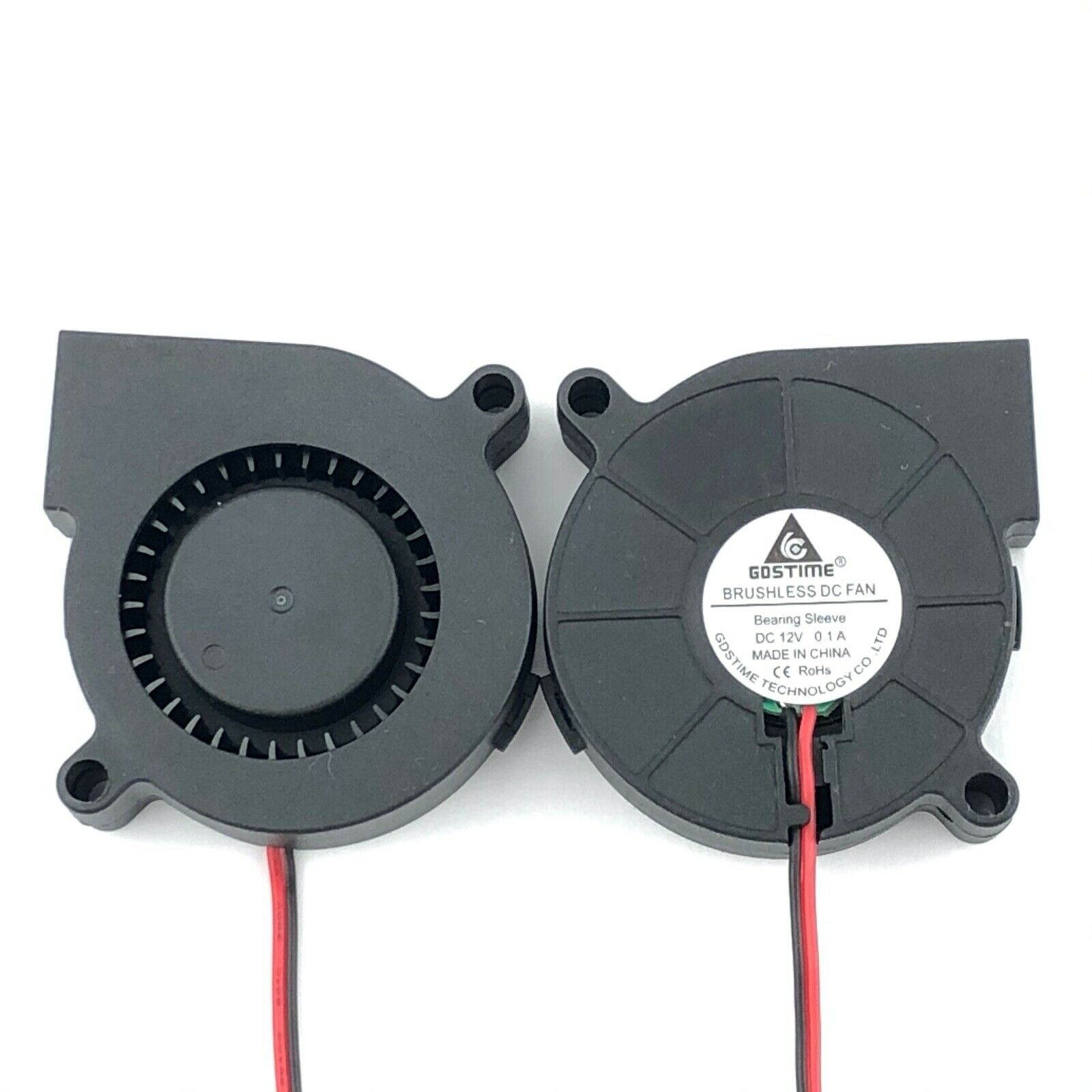 12V 50mm Blower Fan 5015 50mm x 15mm Turbo Cooling 3D Printer Rep Rap 2-pin