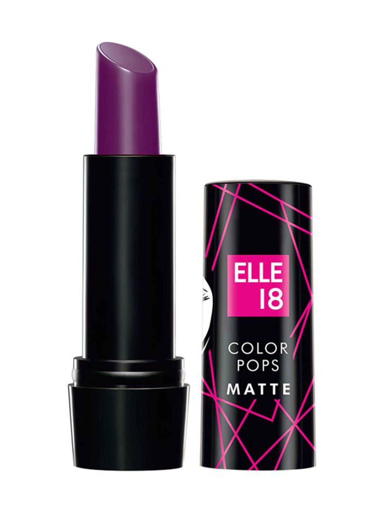 Elle 18 Color Pops Matte Lipstick W16 Soaked Grape - 4.3 gm