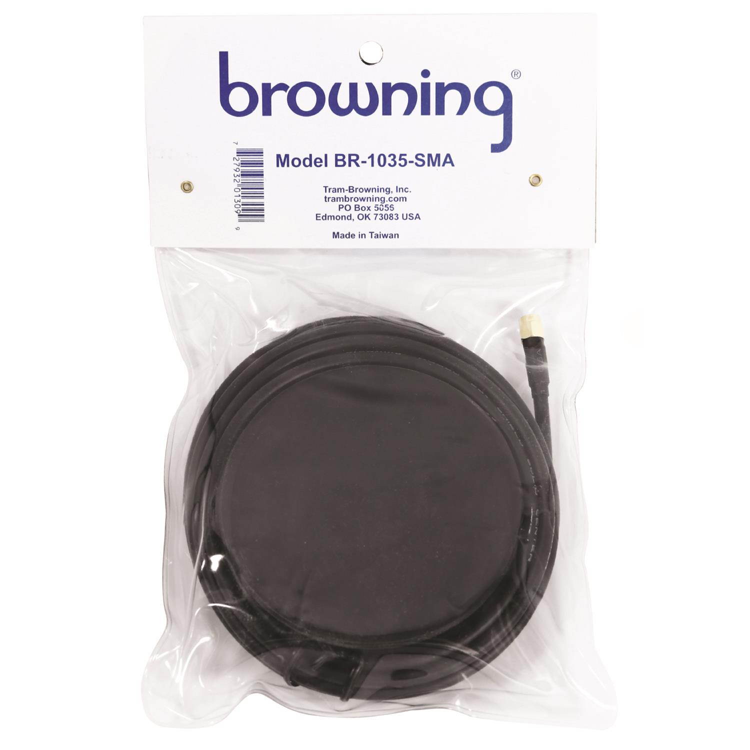 Browning Br-1035-sma Premium 3 5/8" Magnet Nmo Mounting With Rubber Boot & Sma Male