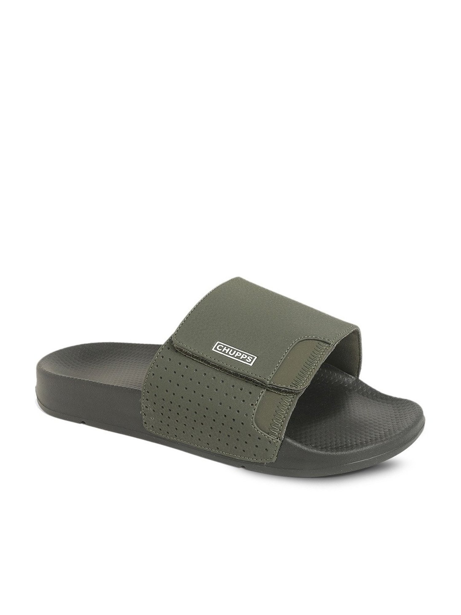 Chupps Men's Olive Slides