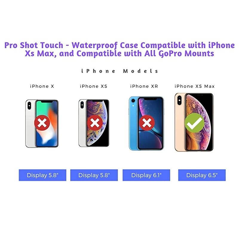 Touch Waterproof Case Compatible with iPhone Xs Max and Compatible with All GoMounts 12Month Protection Plan for Your iPhone