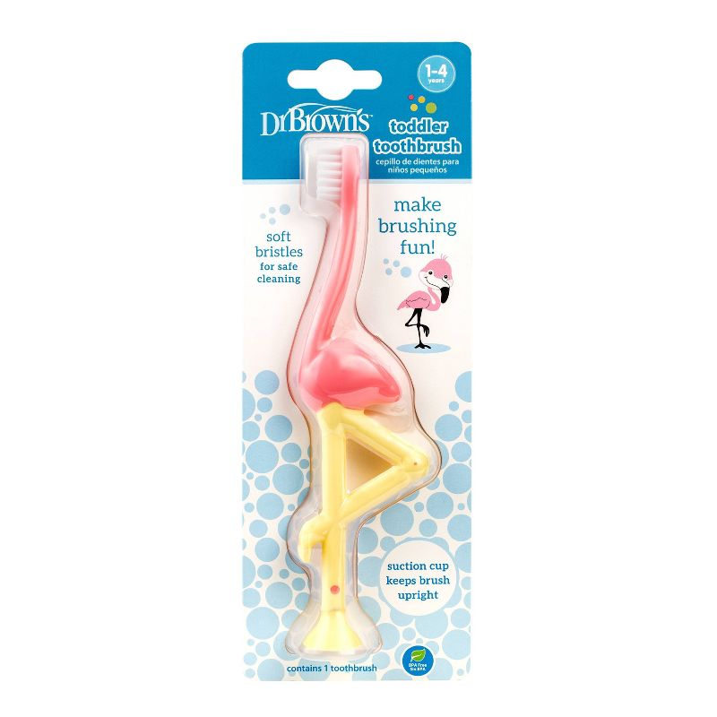 Dr. Brown's Toddler Toothbrush - Flamingo