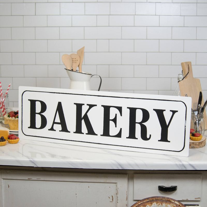 Bakery Wall Décor White (33"x10") - VIP Home & Garden