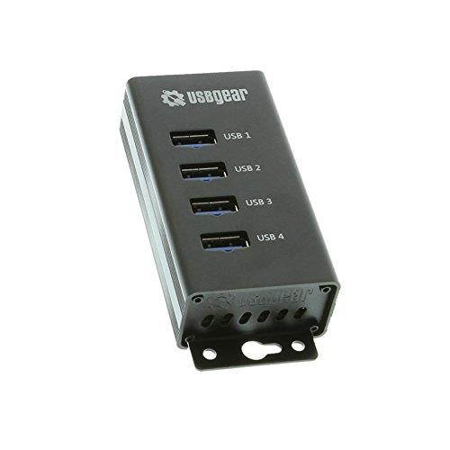 USBGear 4-Port USB 3.0 Mountable Charging and Data Hub