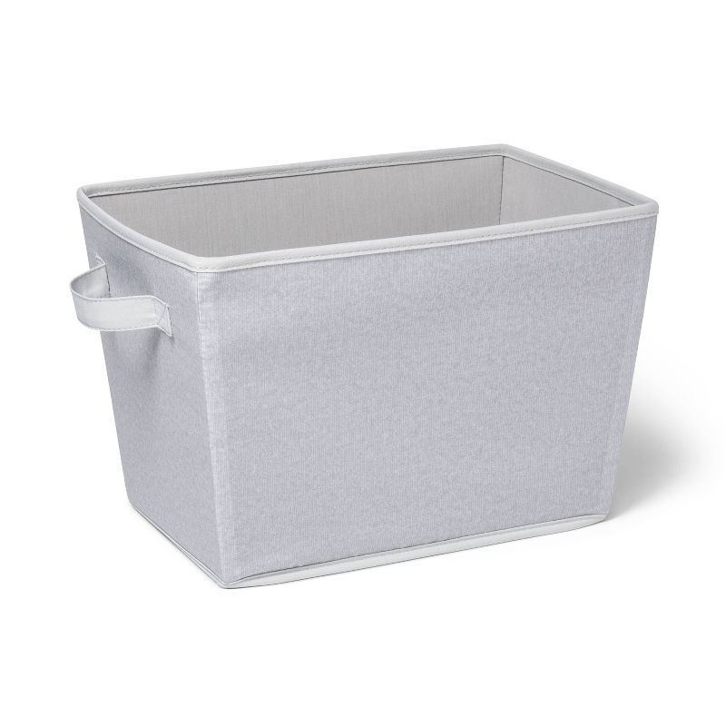 Heather Tapered Storage Tote Large Gray - Pillowfort™