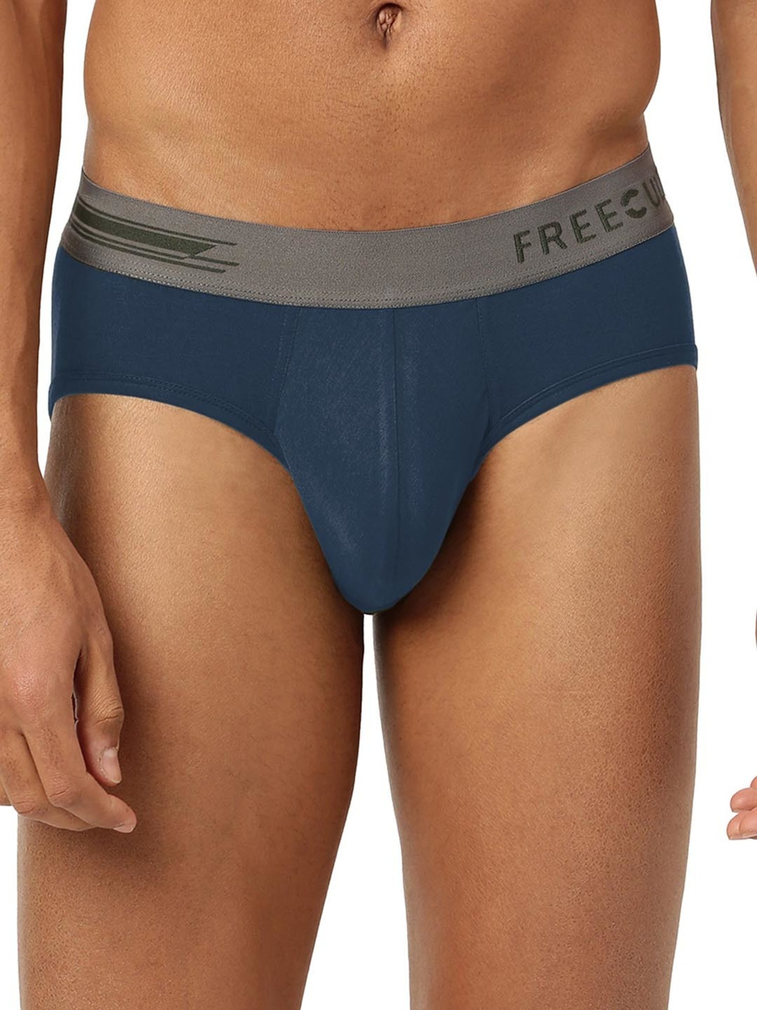 Freecultr Midnight Blue & Prussian Blue Comfort Fit Briefs - Pack of 2