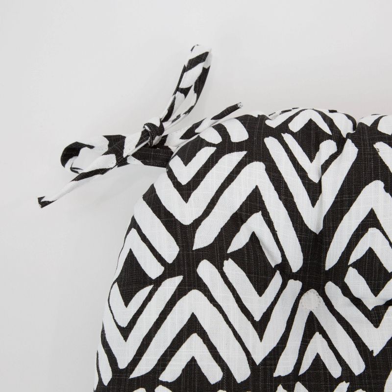 Set of 2 Fearless Ink Reversible Chair Pad - Pillow Perfect