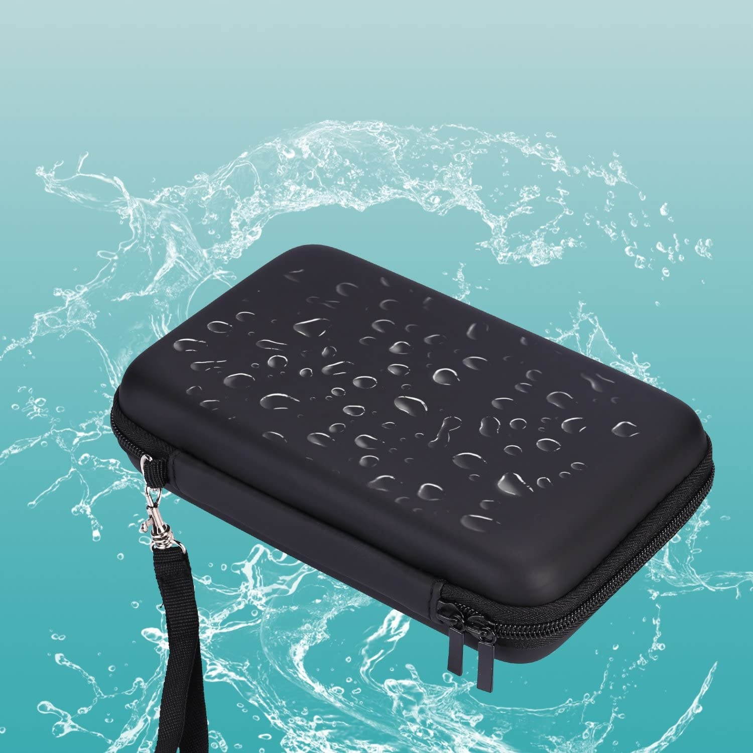 AKWOX Carrying Case Compatible with for Nintendo New 3DS XL,3DS XL, Hard Travel Protective Shell for Console& Game (Black)