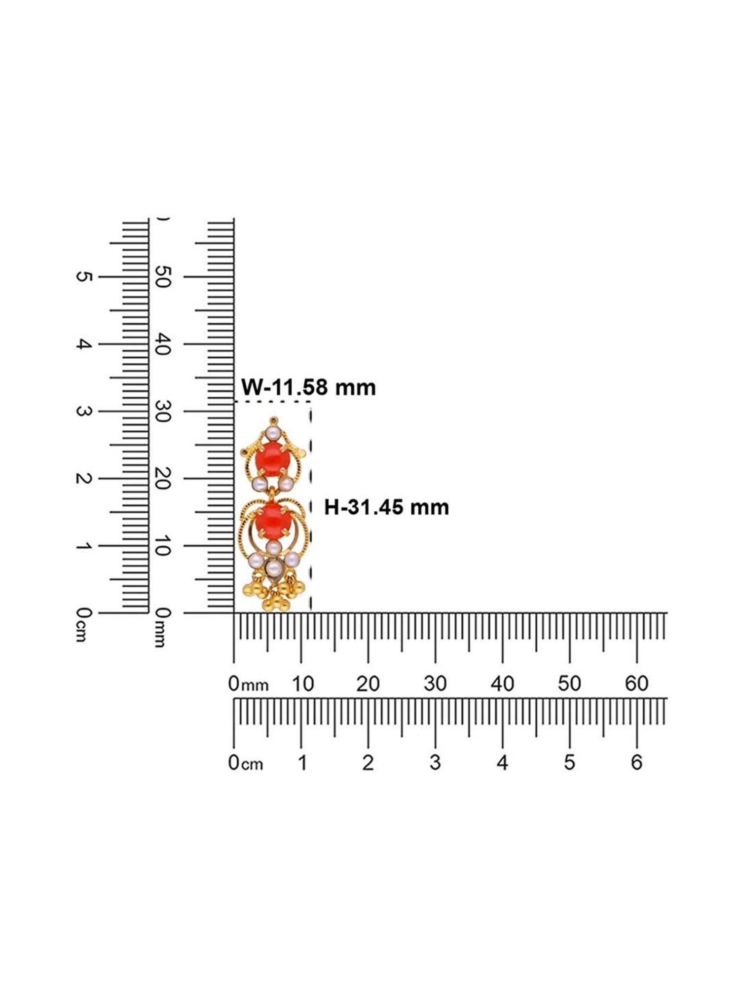 CKC Opulent Gold Drops Set with Pearl and Coral