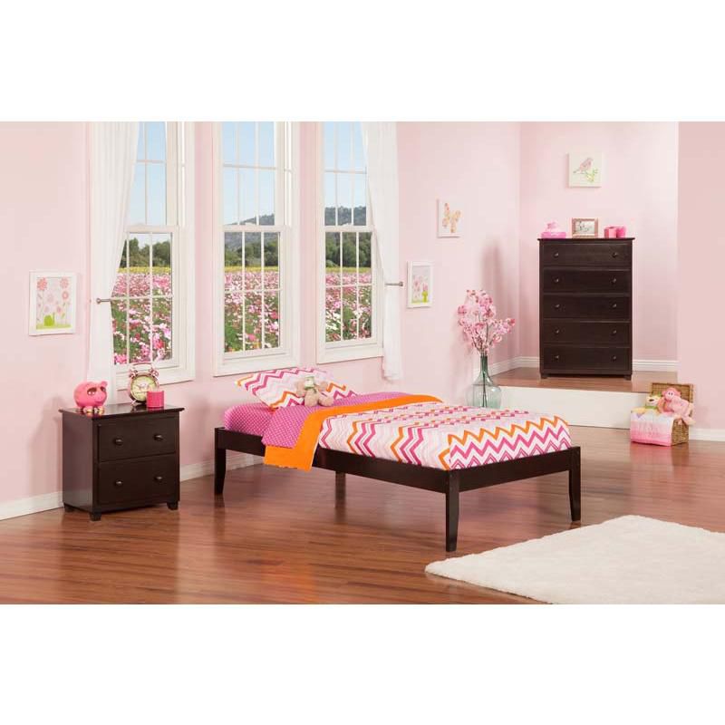 Concord Twin Open Foot Espresso - Atlantic Furniture