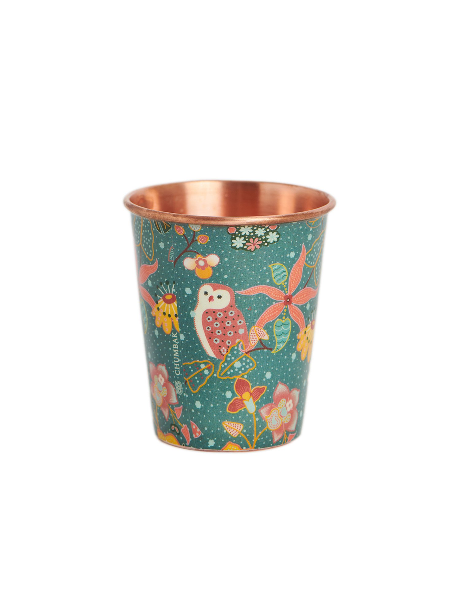 Chumbak Peranaken Tales Batik Printed Green Tumbler (400 ML)