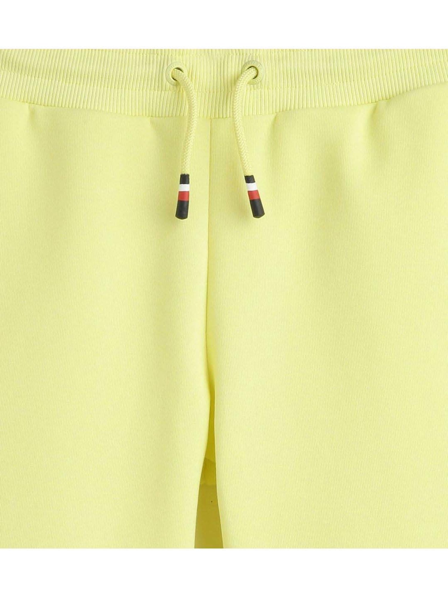 Tommy Hilfiger Boys Yellow Solid Regular Fit Shorts