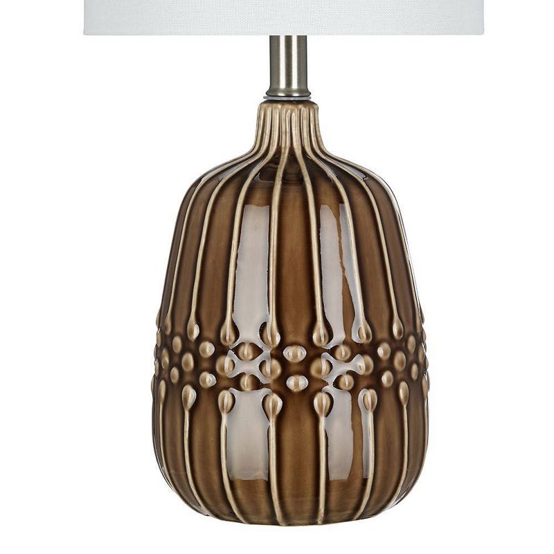 19" Ceramic Accent Lamp Bronze  - Cresswell Lighting