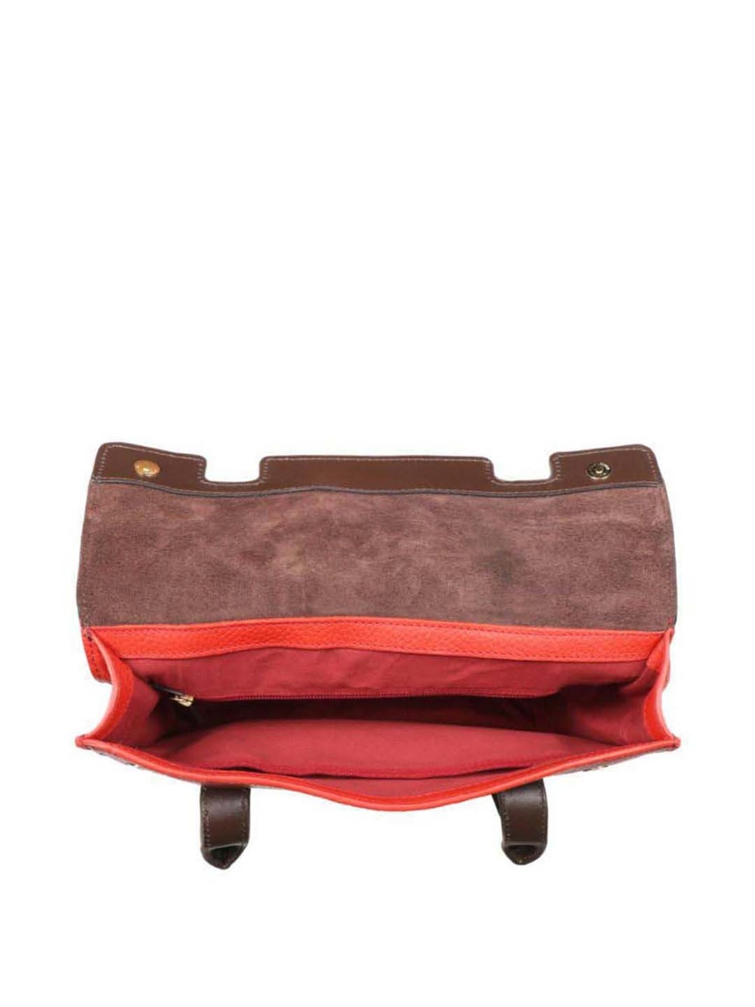 Hidesign Palo Alto Sacremento-Melbourne Ranch Orange Solid Medium Shoulder Handbag