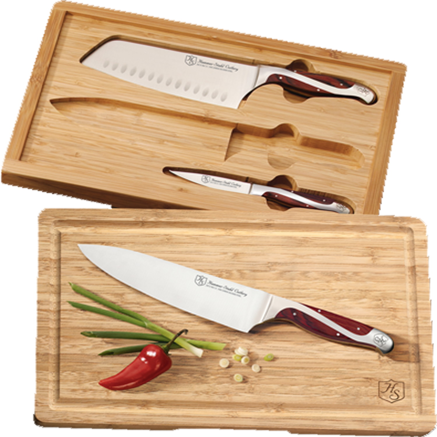 HAMMER STAHL 3-PIECE BAMBOO CASE SET