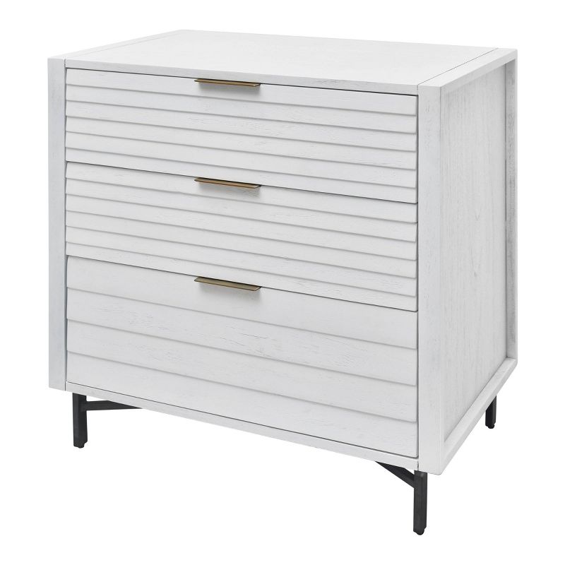 Portland 3 Drawer Chest White - Hopper Studio