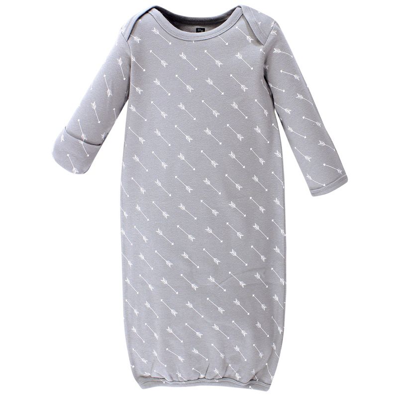 Luvable Friends Baby Boy Cotton Long-Sleeve Gowns 3pk, Little Man, 0-6 Months