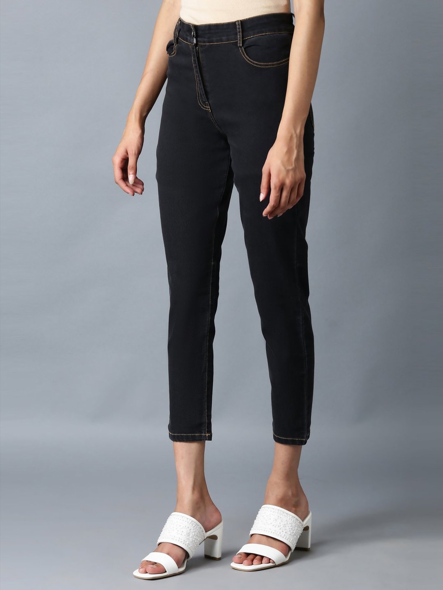 Elleven from Aurelia Slate Grey Slim Fit Jeans