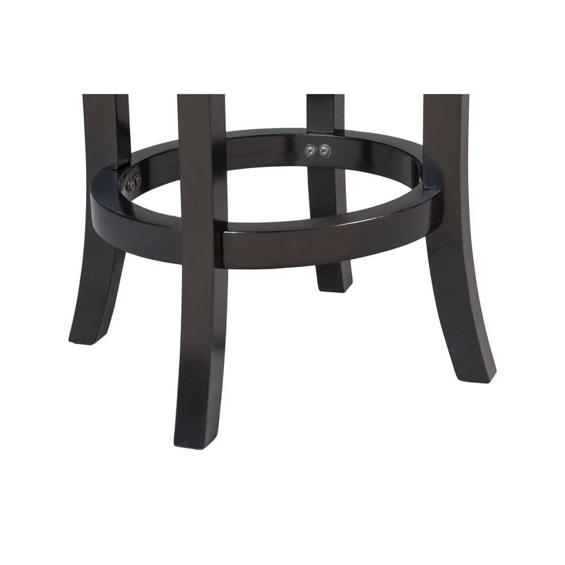 Cordova Swivel 24" Counter Height Barstool Hardwood/Black - Boraam