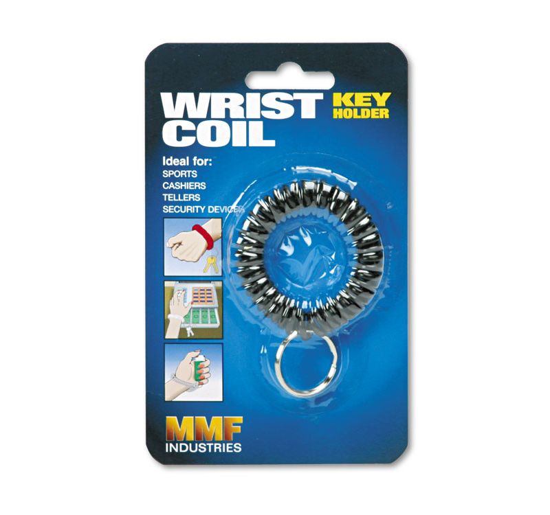 SteelMaster Wrist Coil with Key Ring Black 201450004