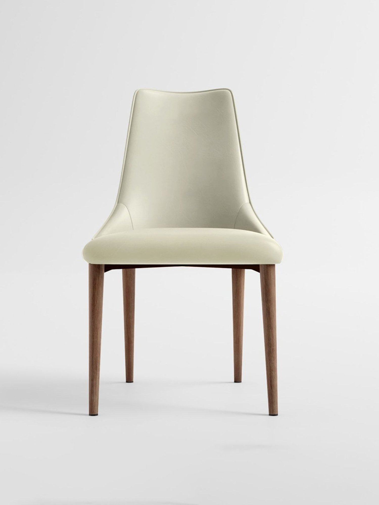 Godrej Interio Creamtreat White Metal Dining Chair (Set of 2)