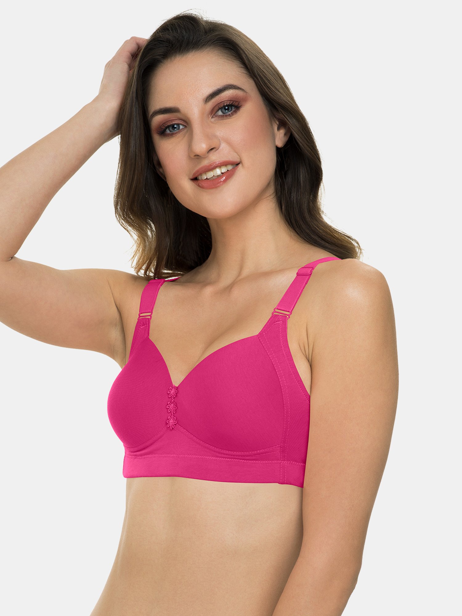 Tweens Raspberry Non Wired Padded Minimizer Bra