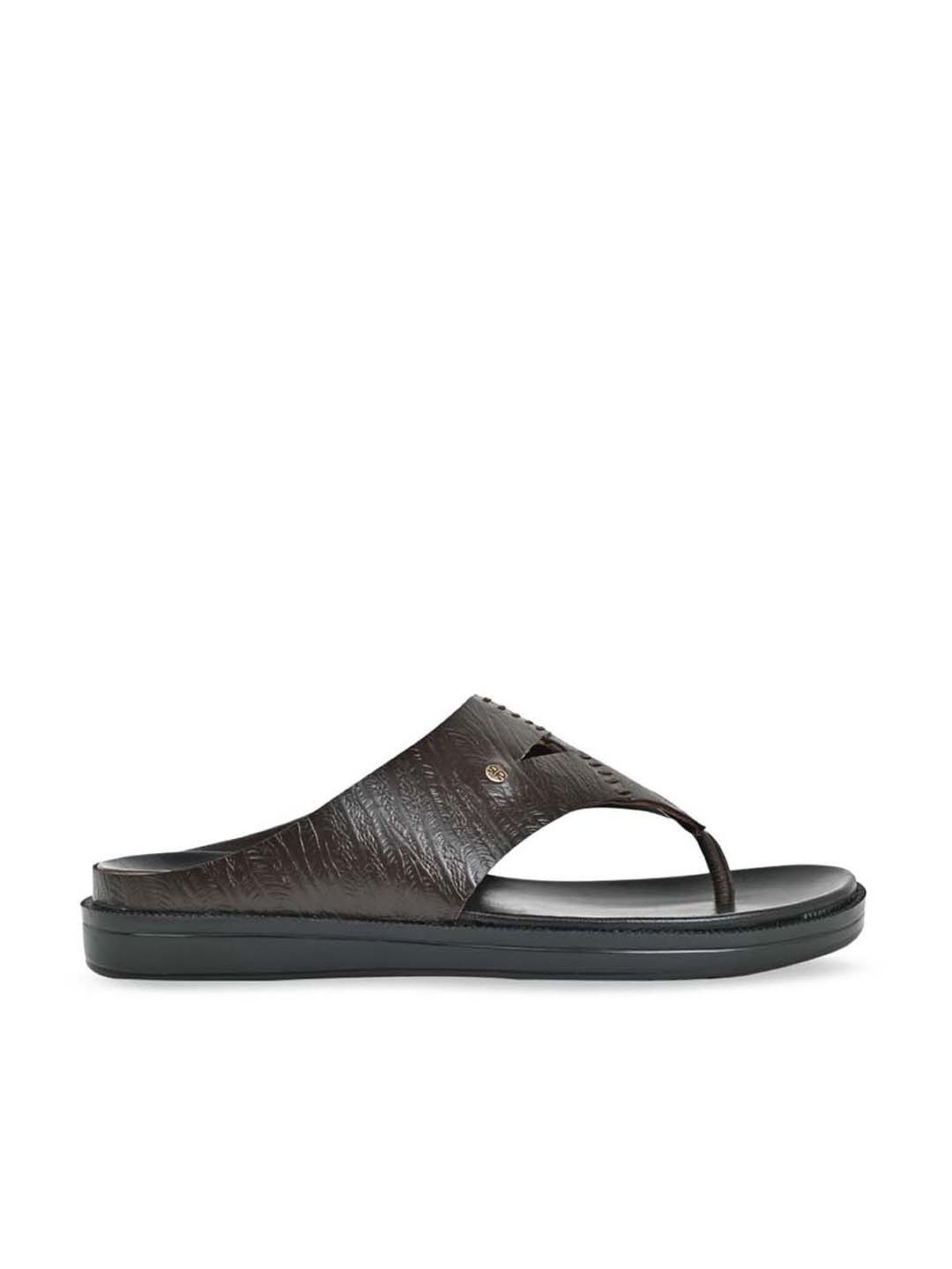 Regal Men's Brown Thong Sandals
