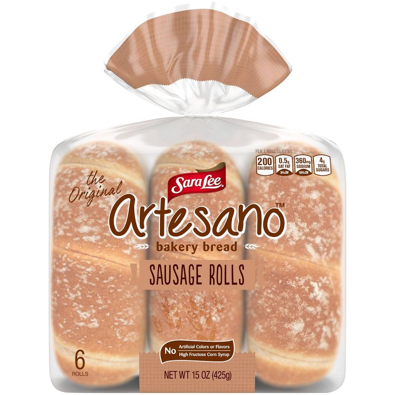 Sara Lee Artesano Sausage Rolls - 15oz