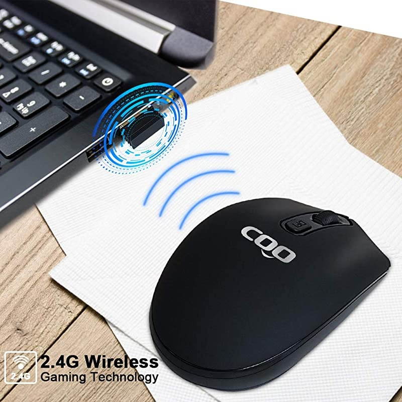 Wireless Mouse, Slim Dual Mode(5.0 and 2.4G Wireless) Rechargeable Wireless Mouse with 3 Adjustable DPI for MacBook, Laptop, MacOS 10.10, Android 5.0, Windows 8 or Above.