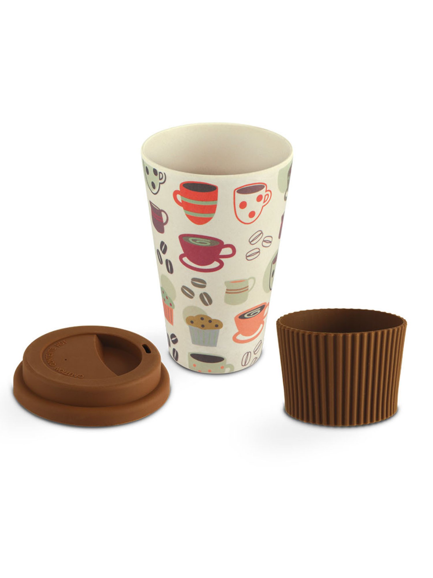 Freelance Brown Bamboo Set of 1 Mugs