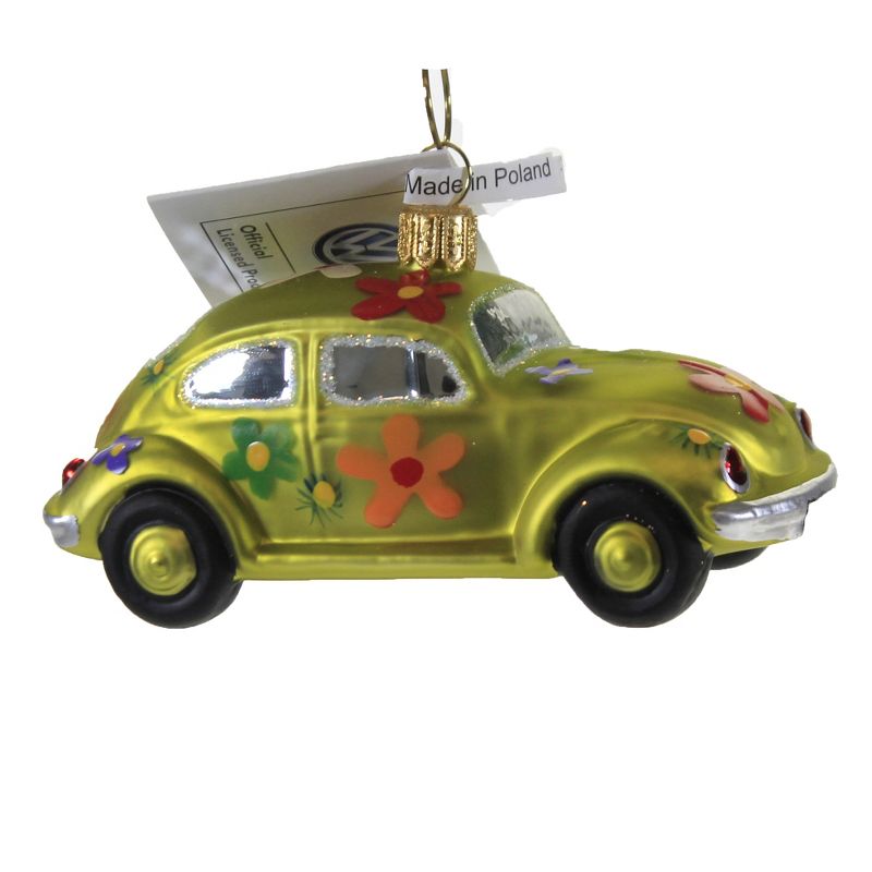Christina's World 2.0" Flower Power Volkswagen Bug Ornament Vw Love 1970  -  Tree Ornaments