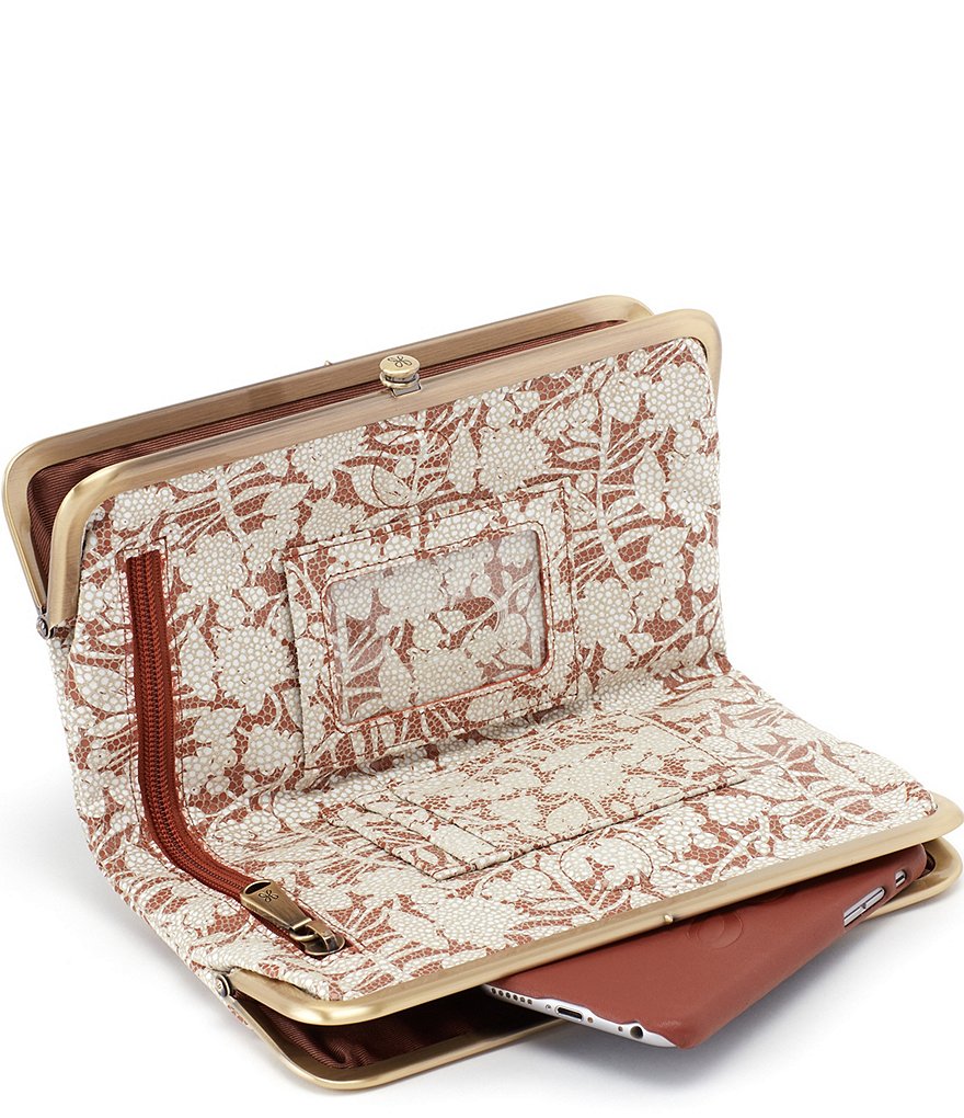 HOBO Original Leather Lauren Double-Frame Clutch Wallet
