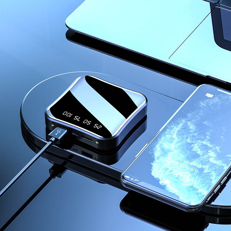 6000 Mah Mobile Power Battery Pack Mobile Power Bank With Dual USB and LED Lighting Mini Power Bank