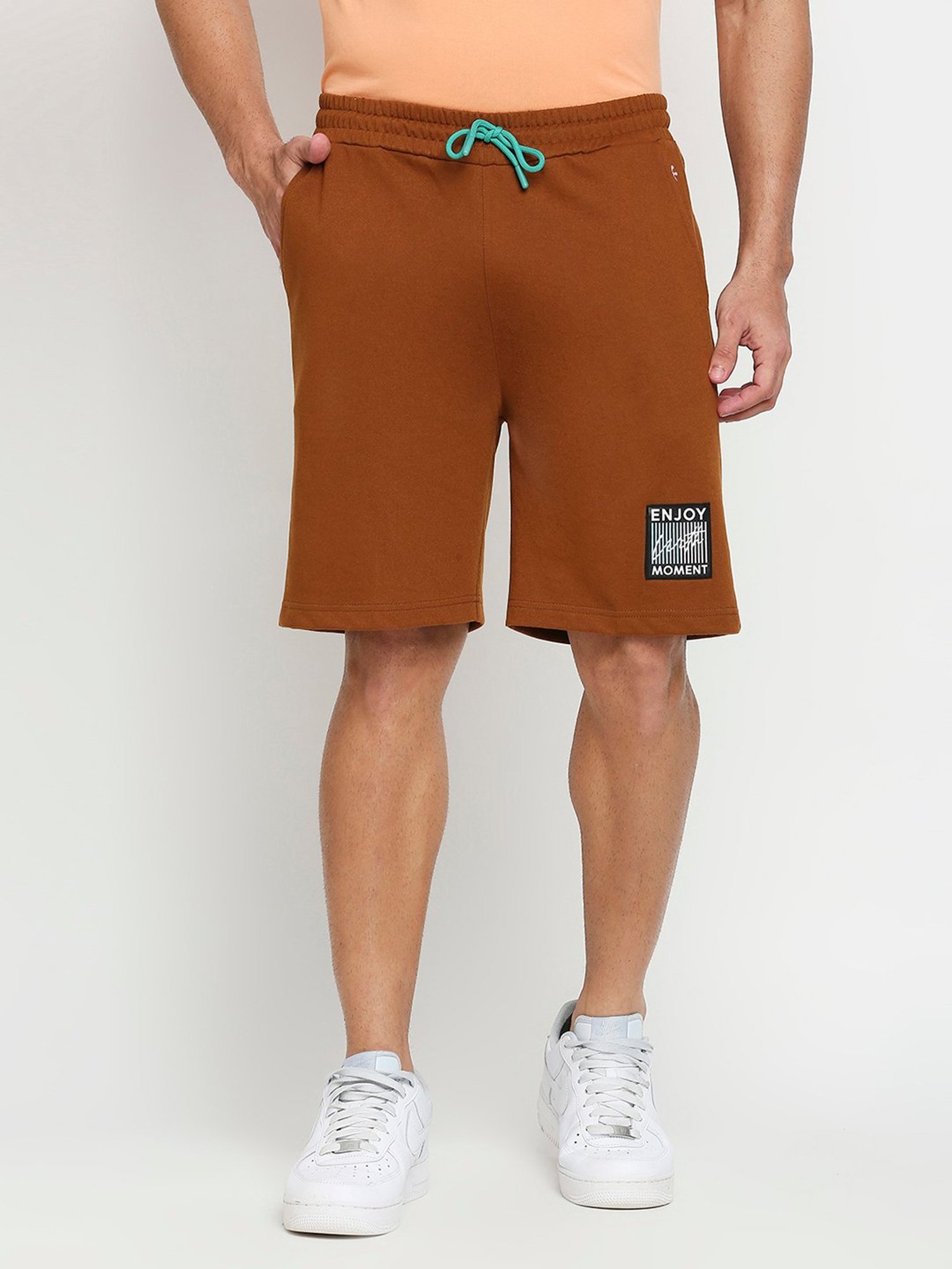Fitz Brown Slim Fit Shorts