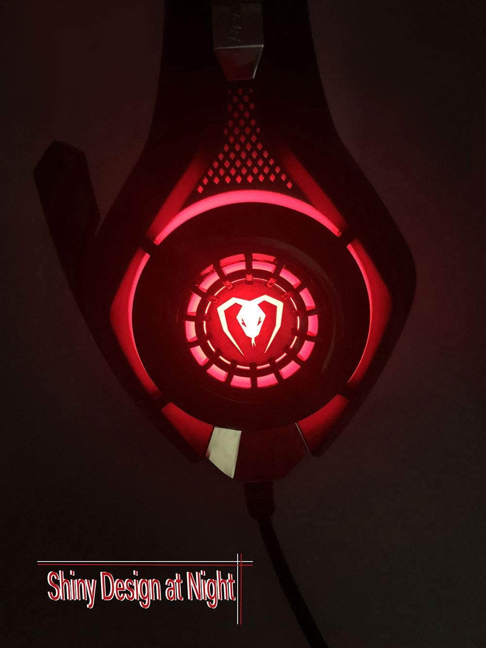 Pro Gaming Headset, Gaming Headphones for PC PS4 Xbox One Surround Sound Over-Ear Headphones with Mic LED Light Bass Surround Soft Memory Earmuffs for Computer Laptop - Blue