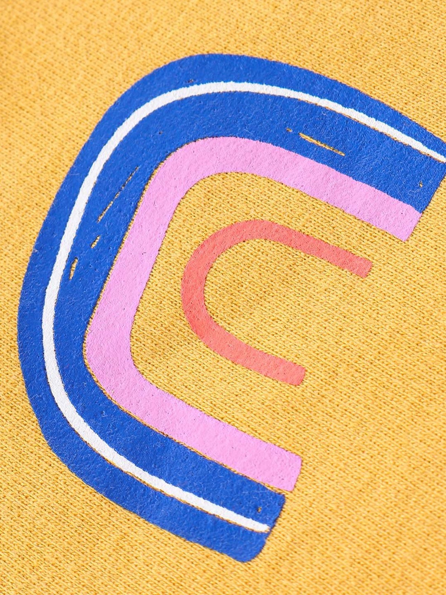 Nite Flite Kids Mustard Cotton Printed T-Shirt Set