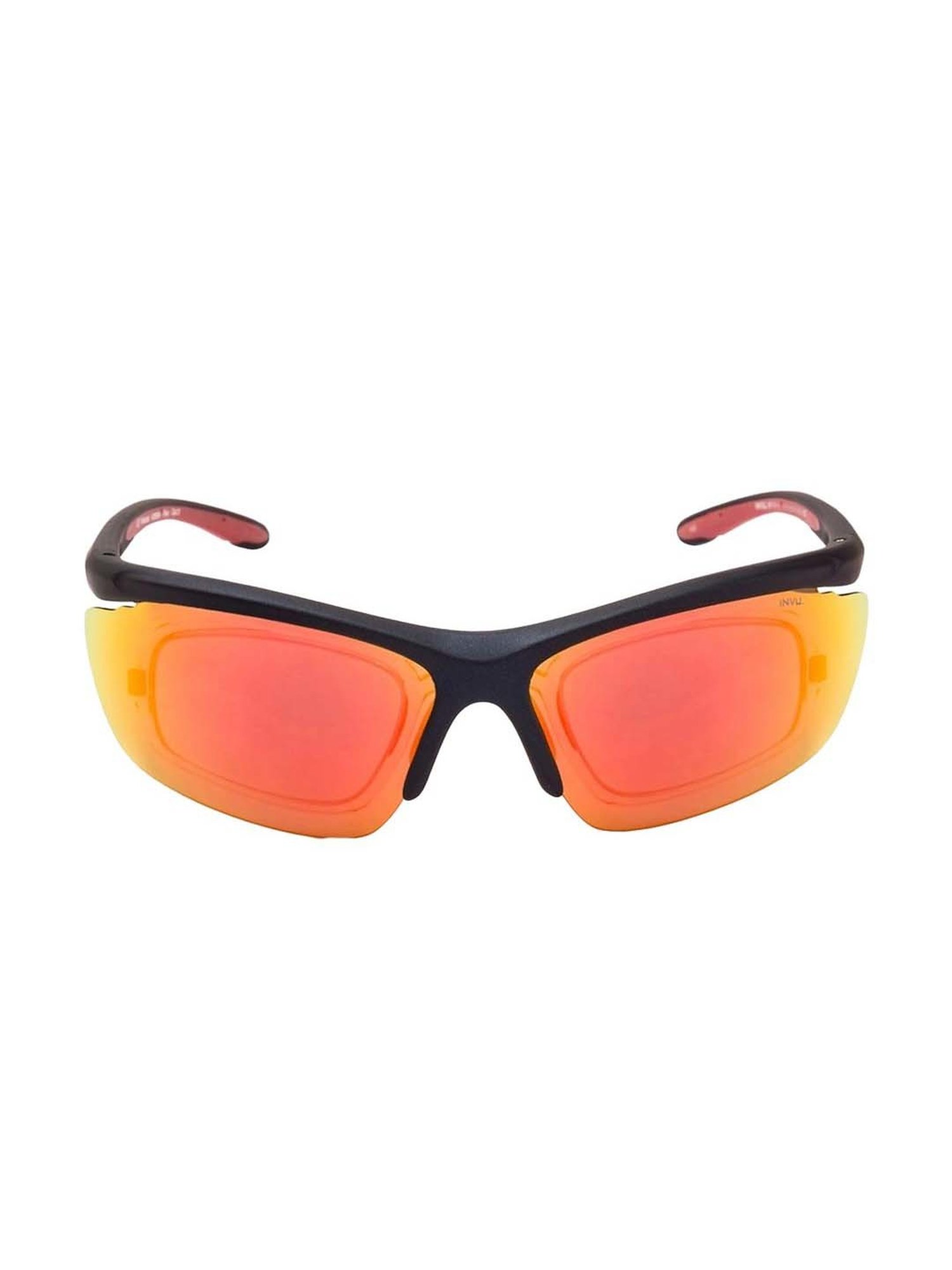 INVU Orange Wraparound UV Protection Sunglasses for Men