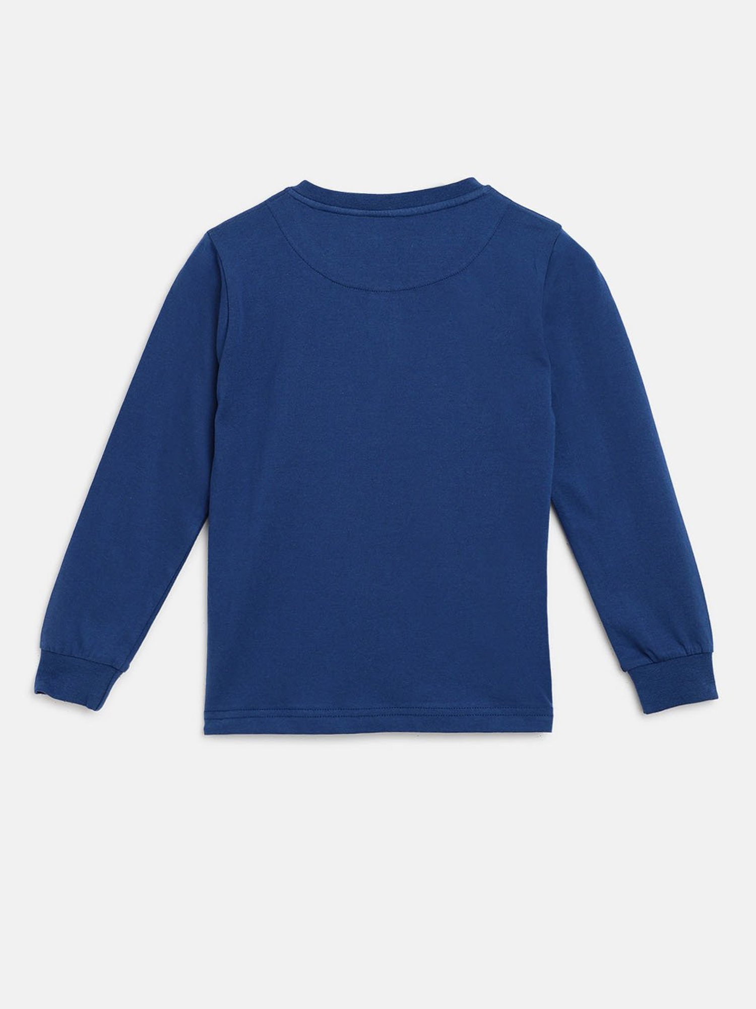 Campana Blue Solid  Full Sleeves T-Shirt