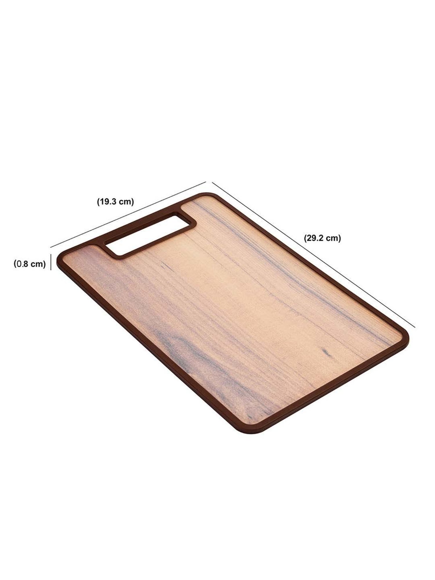 Crayton Beige & Brown Bamboo Chopping Board - Set of 1