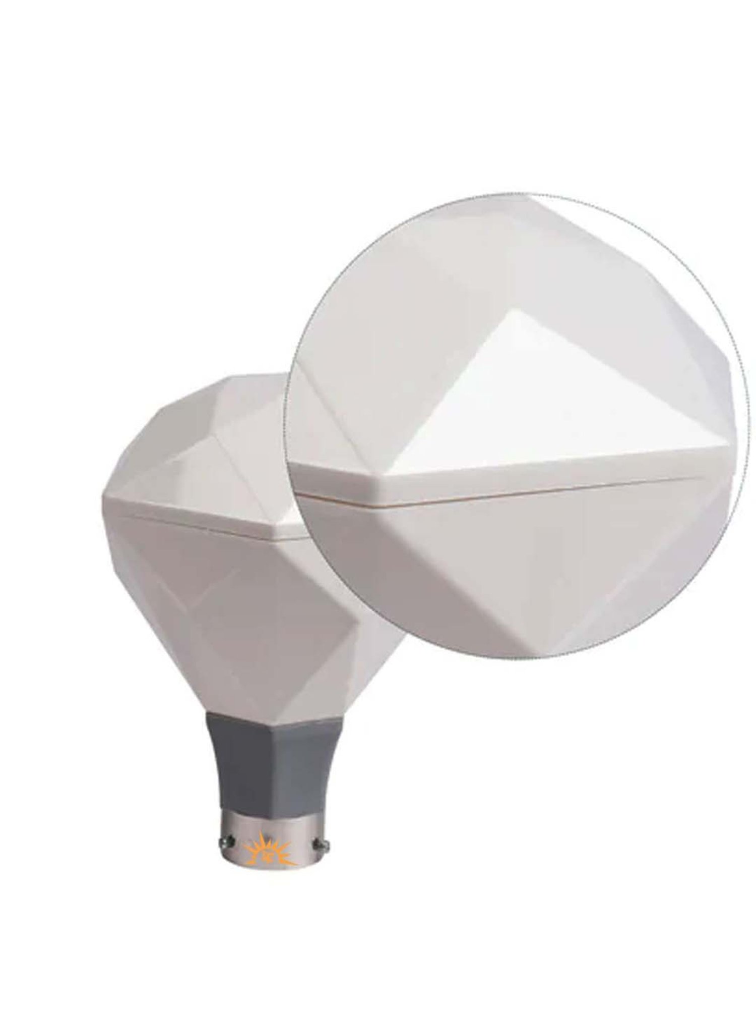 DecorativeRay Off White PVC Gate Light - Set of 1