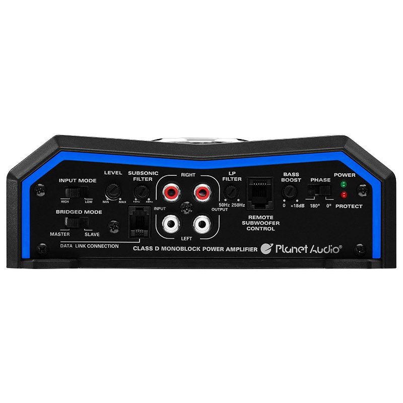 Planet Audio Pulse 3000W 1 Ohm Monoblock Class D Amplifier + Remote (2 Pack)