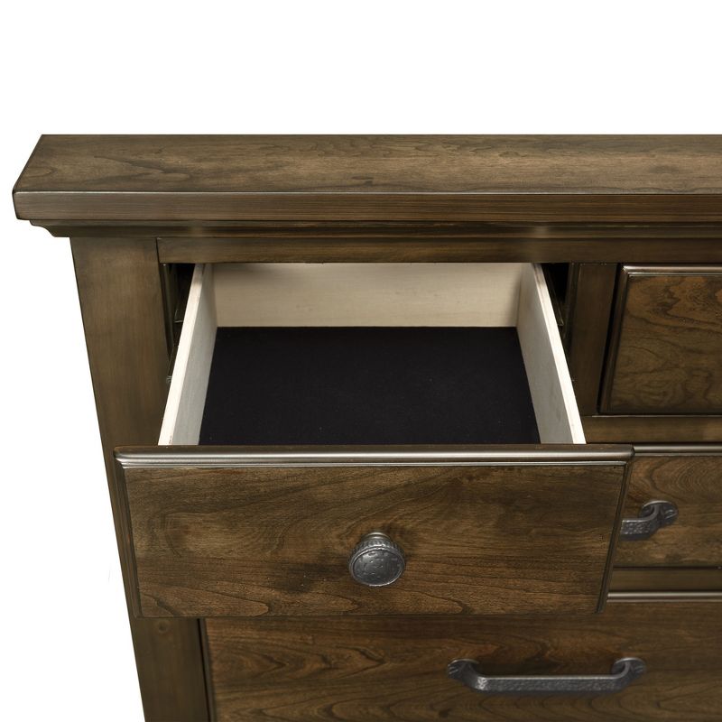 6pc Queen Channing 2 Drawer Storage Bedroom Set Dark Walnut - Picket House Furnishings