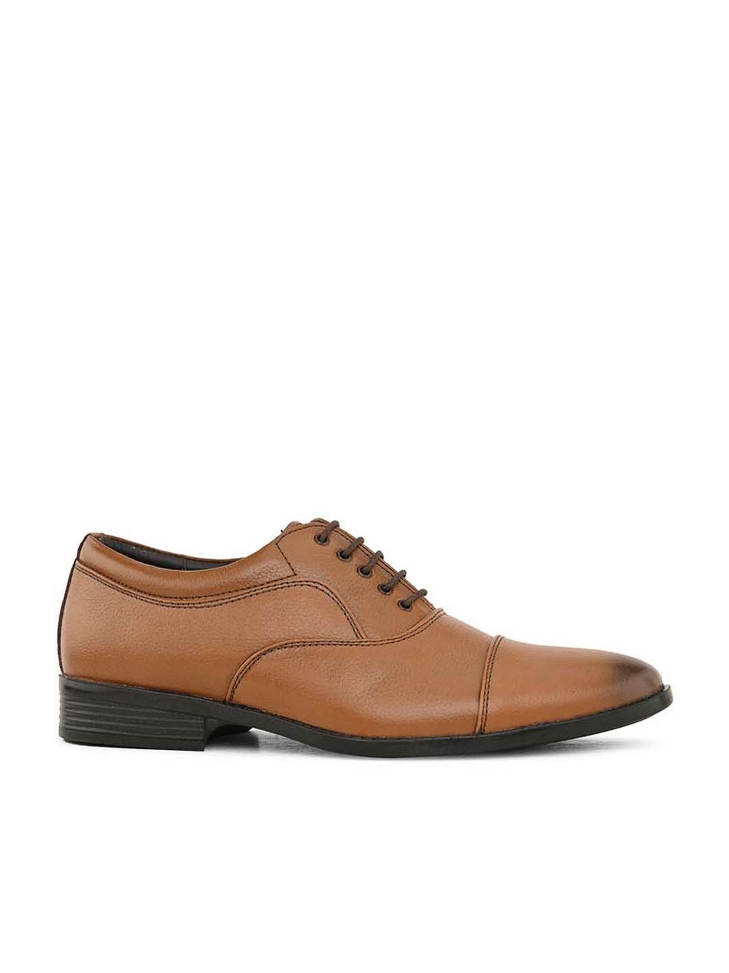 Pelle Albero Men's Tan Oxford Shoes