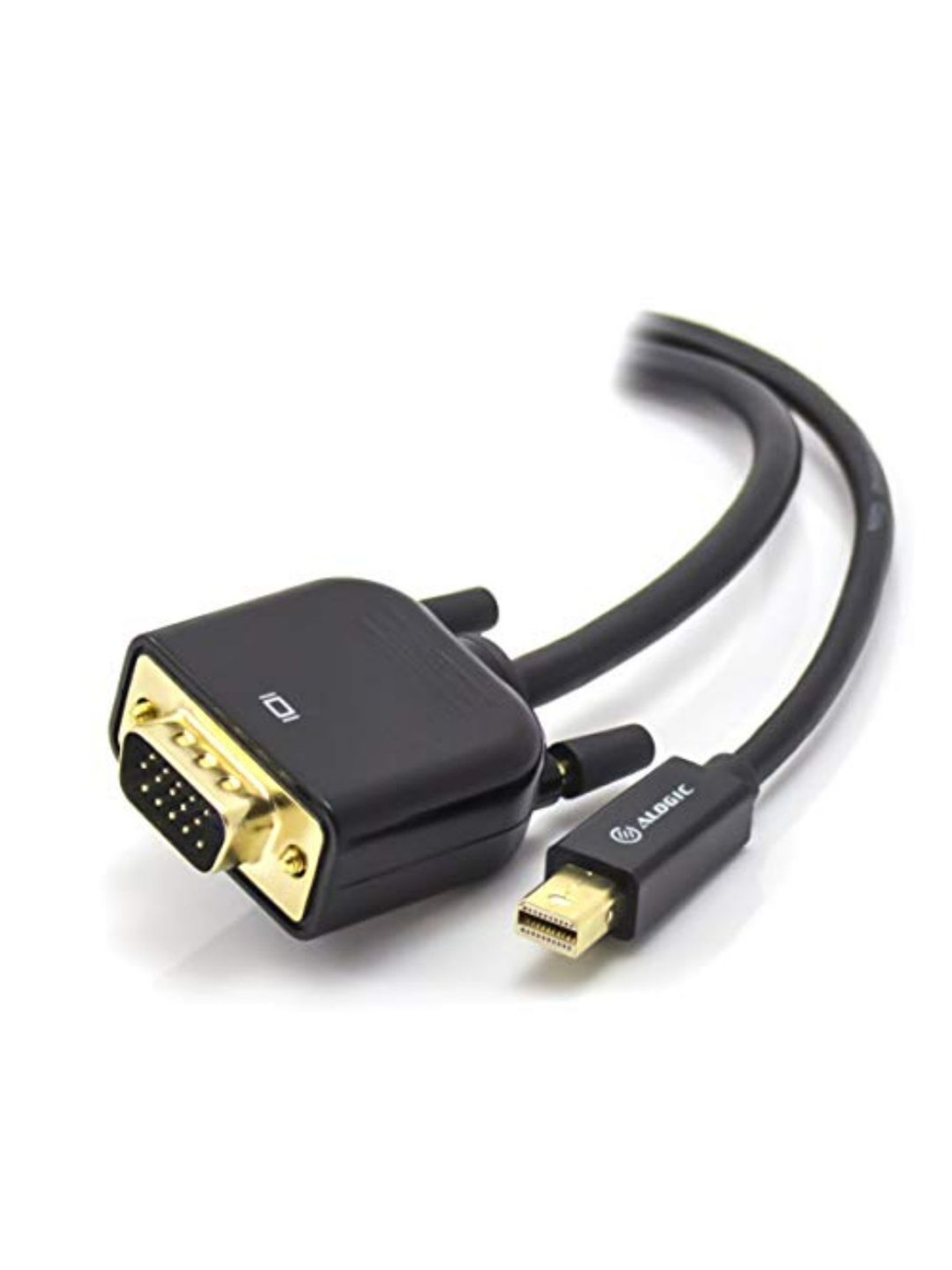 Alogic SmartConnect 2m Mini Display Port to VGA Cable - Male to Male (Black)