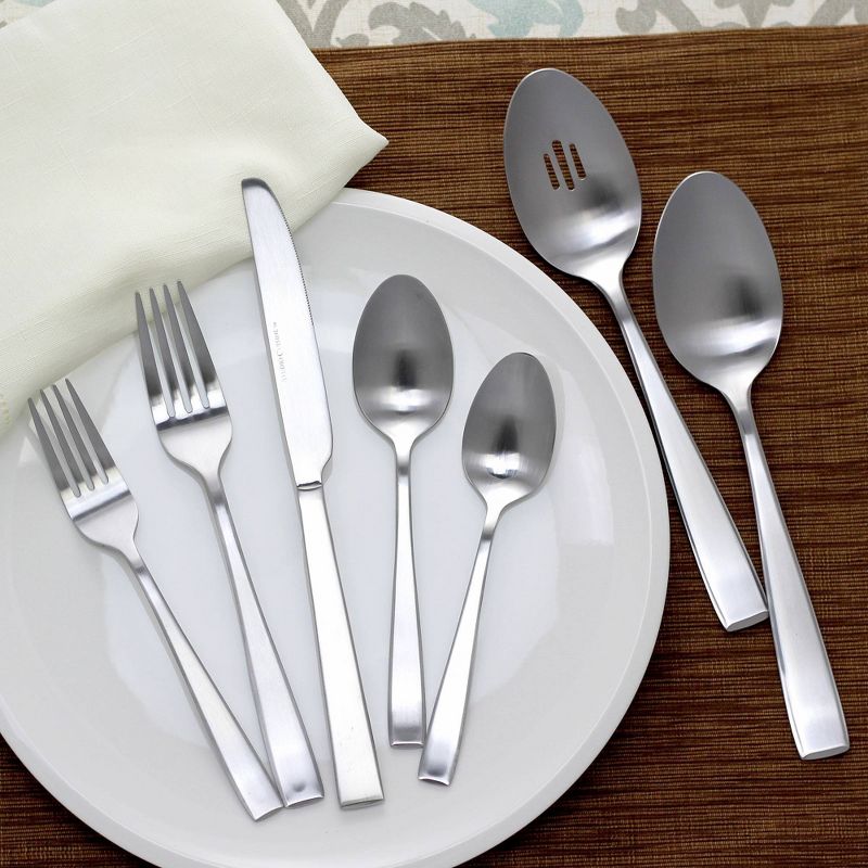 86pc Stainless Steel Satin Delancey Silverware Set - Studio Cuisine