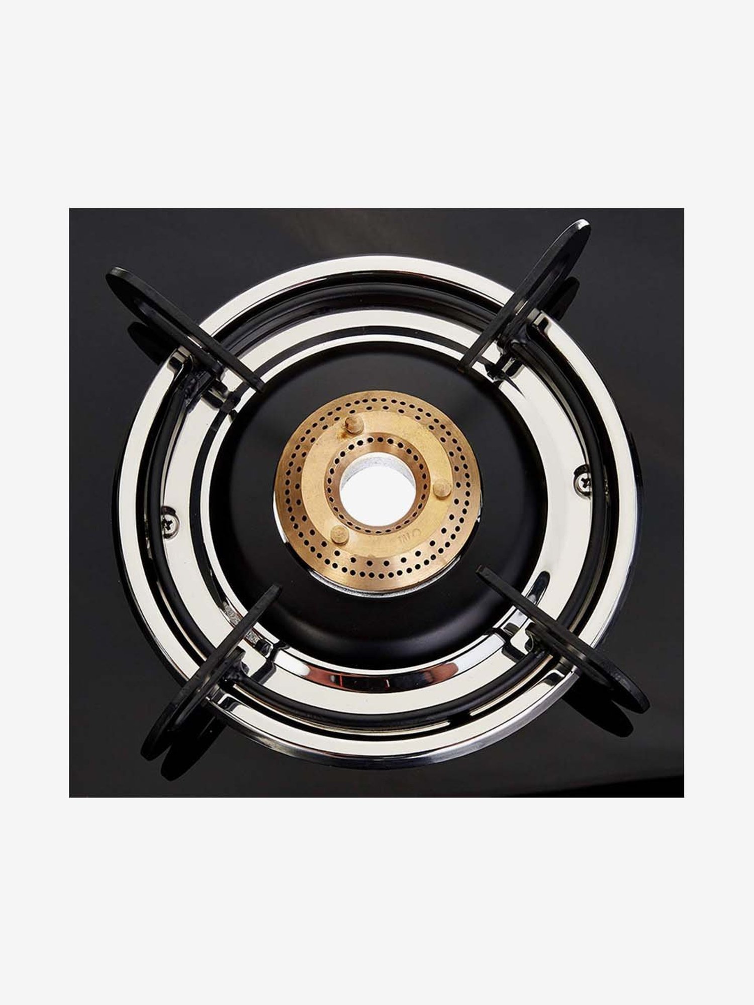Prestige Magic LP 40088 2 Brass Burners Gas Stove (Black)