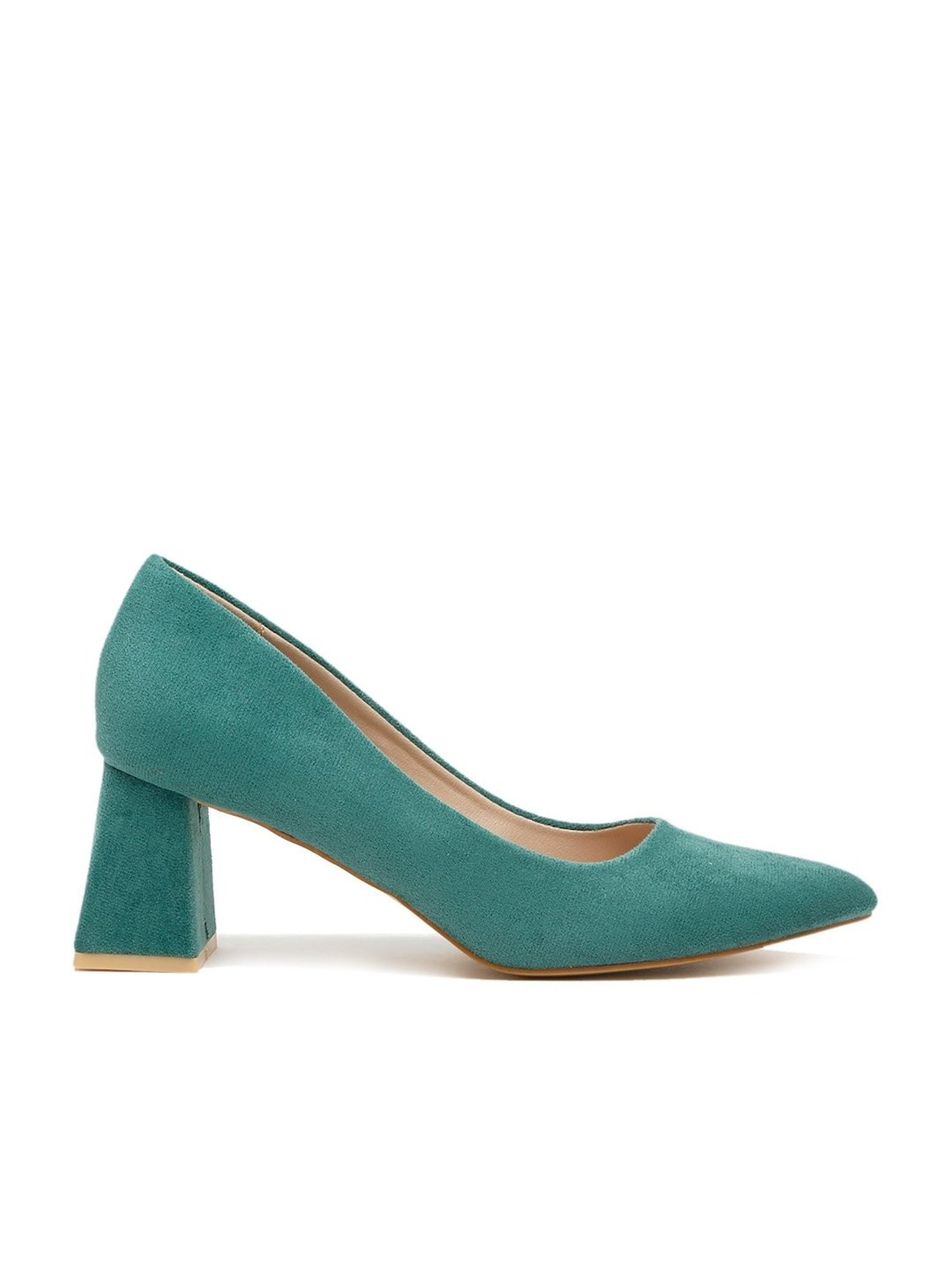 Flat N Heels Women's Green Casual Pumps